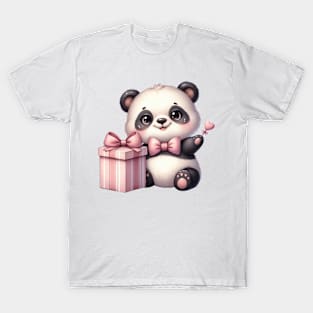 Valentine Love Panda Bear T-Shirt